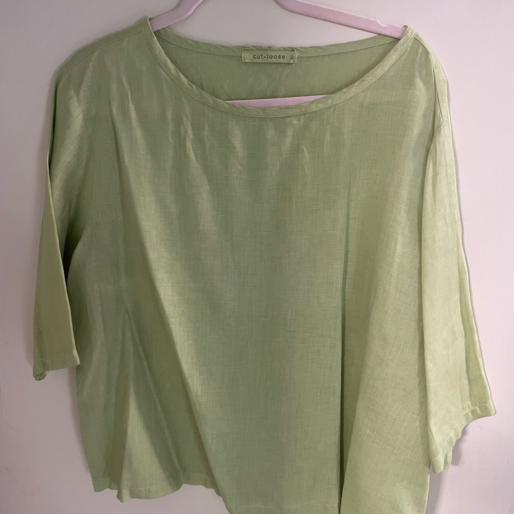 Cut Loose Women's Lime Green Blouse